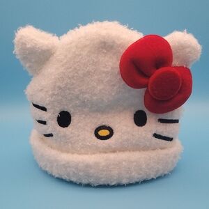 Sanrio Hello Kitty Plush Hat with Red Bow
